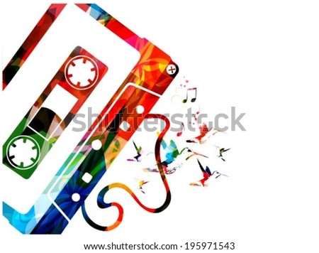 Cassette tape background