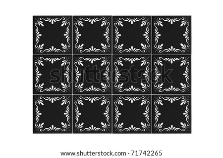black and white wall tiles. seamless