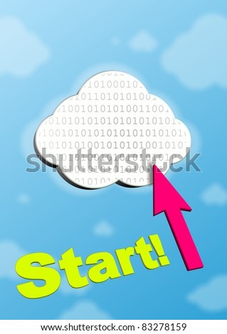 This is symbol of cloud computing. It is theme of internet.