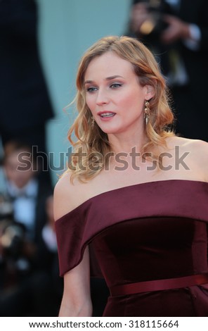 VENICE, ITALY - SEPTEMBER 04: Diane Kruger during the 72th Venice Film Festival 2015 in Venice, Italy