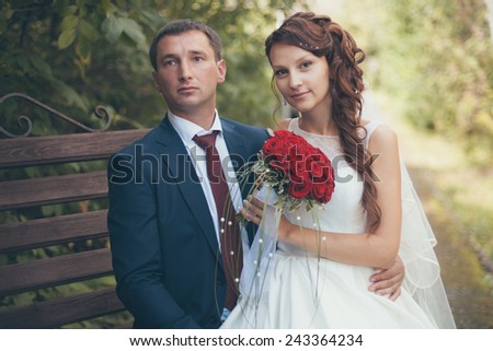 Husband and Wife on Wedding Day