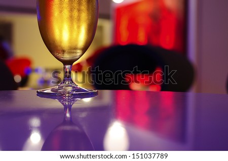 beer in night club
