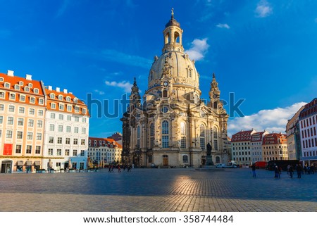 Similar – Foto Bild Altstadt Dresden mit einem Zipfel Frauenkirche