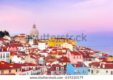 Similar – Image, Stock Photo National Pantheon in Lisbon (Portugal)