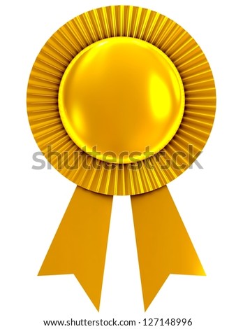 Blank Award Ribbon Rosette Stock Photo 127148996 : Shutterstock