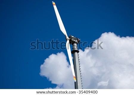 An high mountain wind turbine to supply energy to a remote area