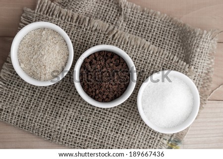 coffee,brown and white sugar-food and drink