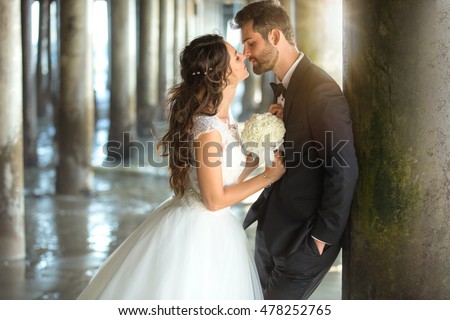 Similar – Image, Stock Photo the kiss Wedding Masculine