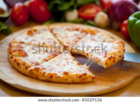 Cheese Pizza Lifted Slice