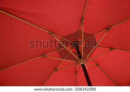 Red Patio umbrella