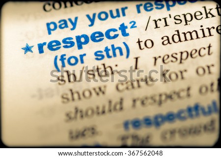 to show respect definition