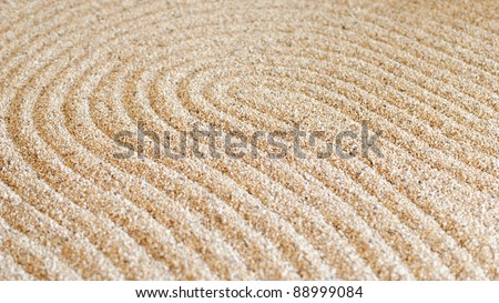 Zen sand pattern
