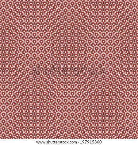 Dark red clean circle wave seamless background pattern
