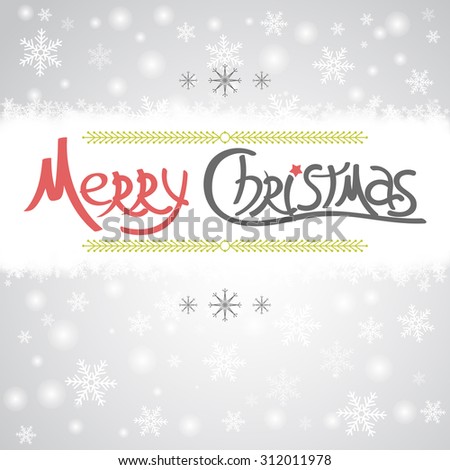 Christmas greeting card. Holiday vector illustration