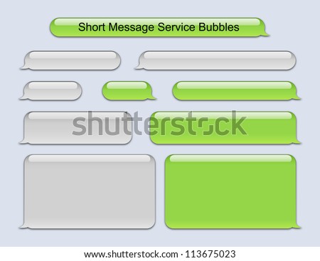 Short Message Service Bubbles