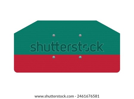 Philadelphia blank street sign with reflective effect in vector