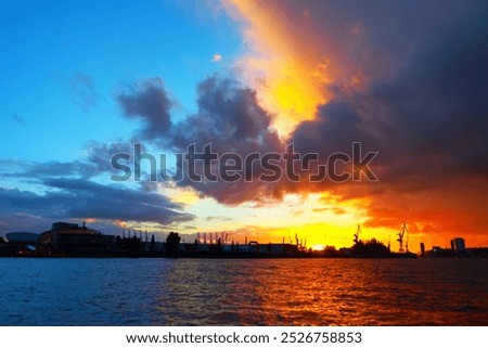 Similar – Image, Stock Photo Cranes over Hamburg | UT Hamburg