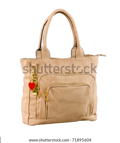 Light brown fashion lady handbag great to keep all lady accessories