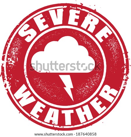 Severe Weather Icon Sign