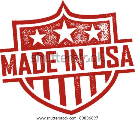 Made in USA Vintage Shield Imprint