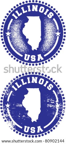 Illinois USA Stamps