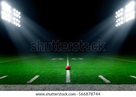 Image, Stock Photo Football on the line of a soccer field