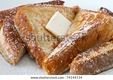 french toast with butter