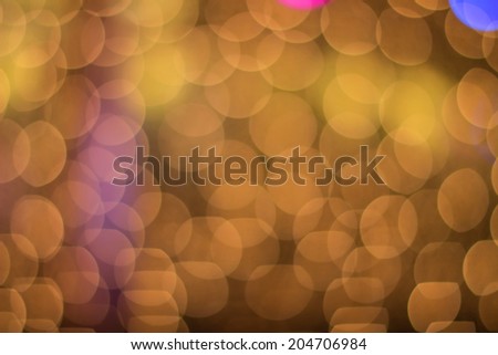 abstract golden and yellow circle bokeh background