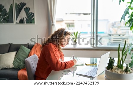 Similar – Image, Stock Photo Woman with glasses using smartphone outdoor