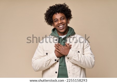 Similar – Image, Stock Photo Calm standing in prayer pose on balcony in summer