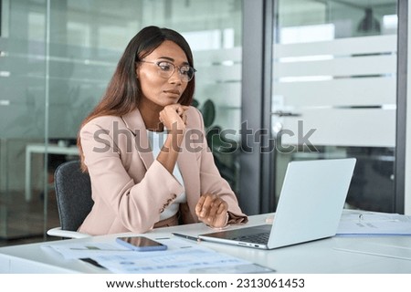 Similar – Image, Stock Photo Woman with glasses using smartphone outdoor