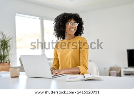 Similar – Image, Stock Photo Pretty Afro Woman Using Phone