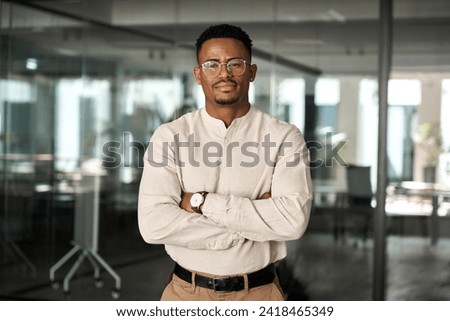 Similar – Image, Stock Photo Black man portrait in a Fuerteventura viewpoint.
