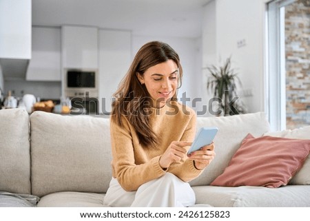 Similar – Image, Stock Photo Senior woman doing online shopping on laptop at home