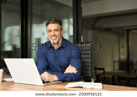 Similar – Image, Stock Photo Portrait of a man with a flower over his eyes to show concept of wellness, mindfulness, Spring season and sensuality