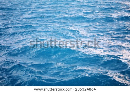 Sea wave in the Gulf of Thailand photographed close-up