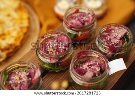 Similar – Image, Stock Photo Vegan buffet Vegan diet