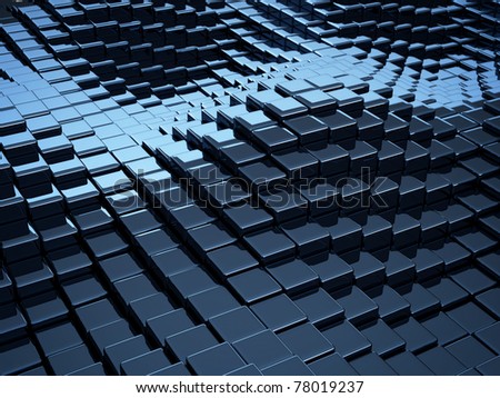 abstract cube wave pattern