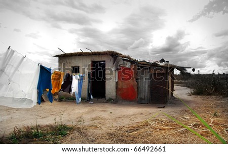 African Hut Stock Photo 66492661 : Shutterstock