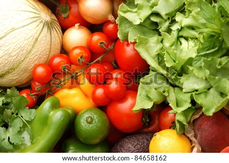 Fruit and vegetables from the market