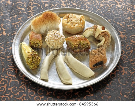 Assorted oriental pastries