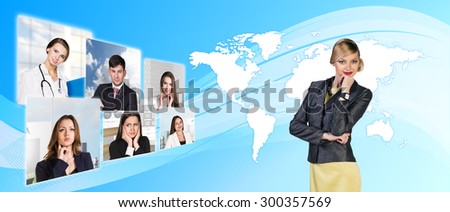 Diverse People Global International World Concept. Elements of this image furnished by NASA