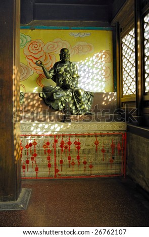 China Beijing Beihai imperial park Tianwang Palace interior
