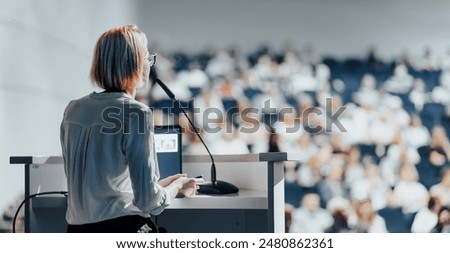 Image, Stock Photo Unrecognizable group of people trekking outdoors