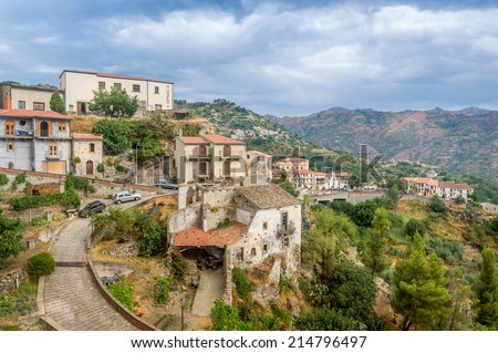Savoca old town. City of Godfather film. Sicily, Italy