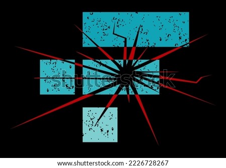 FTX Token - the collapse of the crypto exchange. FTT symbol cryptocurrency logo with text. Coin icon isolated on black background. Vector illustration. Bankrupt crypto exchange logo explosion concept