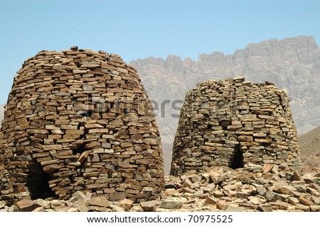 Ancient 5000 year old stone tombs