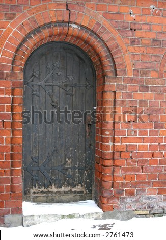 Small Door of Dome cathedral in Riga, Latvia.