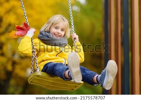 Similar – Foto Bild Schaukel auf Kinderspielplatz