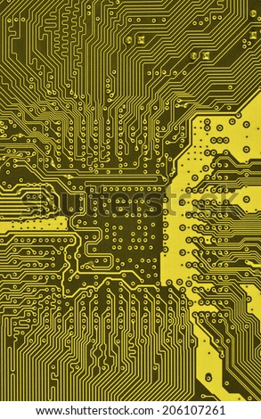 electronic circuit board as an abstract background pattern